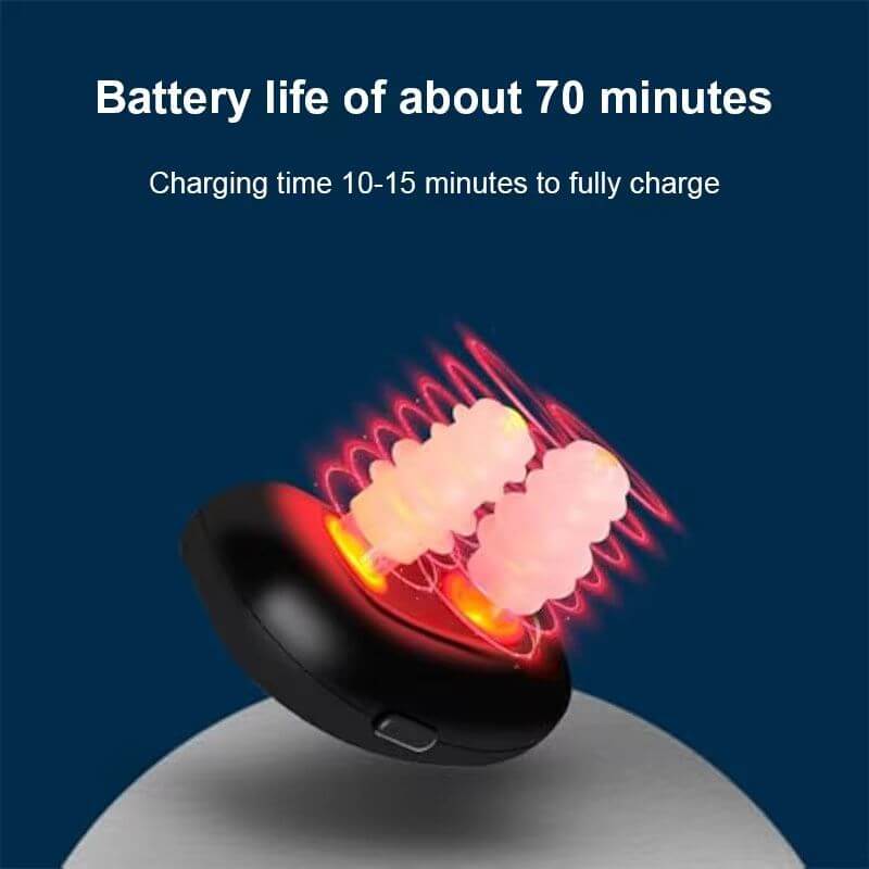 Nasal Dilator with about 70 minutes battery life and quick 10-15 minutes charging time for easy breathing relief.